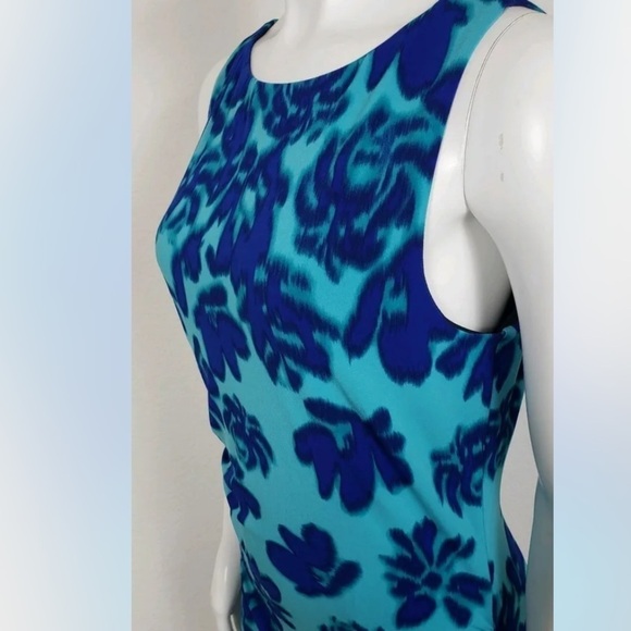 🆕 LUXE By Carmen Marc Valvo Womens Dress Sleeveless Floral Hawaiian size 14W - Picture 10 of 15
